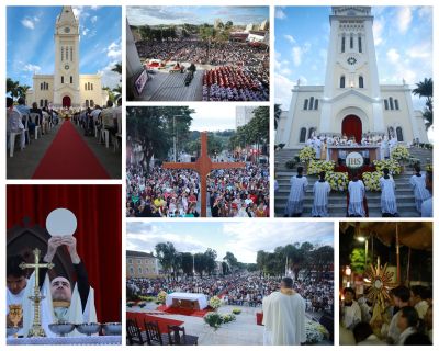 Araxá Veste-se de Fé: Multidão Celebra Corpus Christi em Comunhão