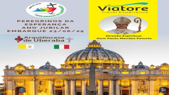 Arquidiocese de Uberaba prepara peregrinação a santuários italianos no Jubileu da Esperança