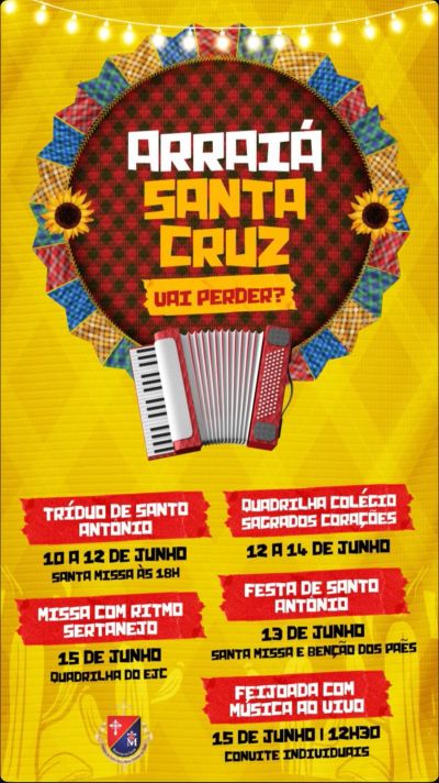 Arraiá Santa Cruz une fé, tradição e alegria em Uberaba