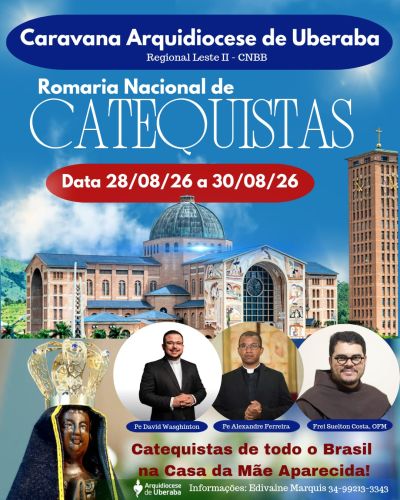 Caravana da Arquidiocese de Uberaba participará da II Romaria Nacional de Catequistas