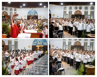 Celebração de Pentecostes marca instituição de novos servidores litúrgicos na Paróquia São Geraldo Majela