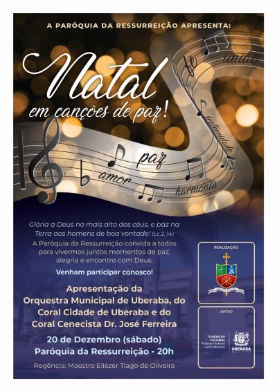 Concerto "Natal em Canções de Paz" ilumina a Paróquia da Ressurreição com música e esperança