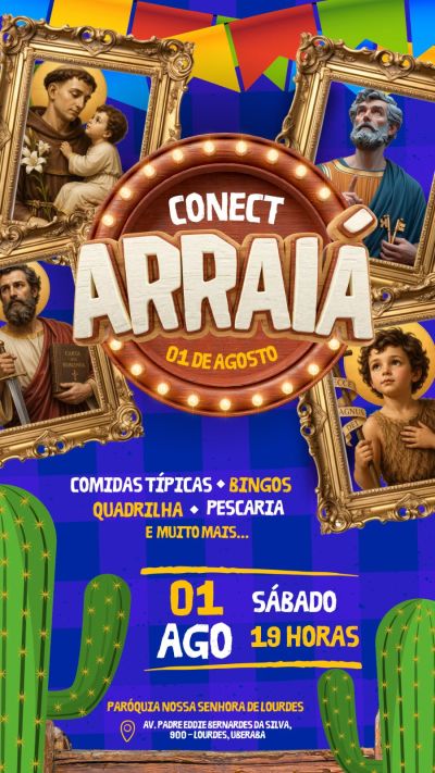 Conectados pela Rosa promove o Conect Arraiá no dia 1º de agosto