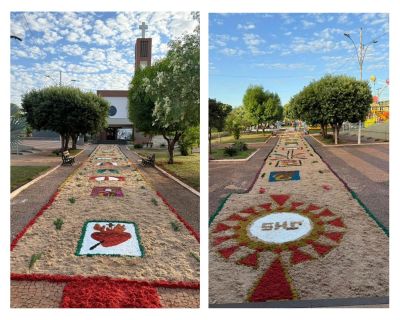Corpus Christi: Tapetes de Fé e Mãos Solidárias Iluminam Planura