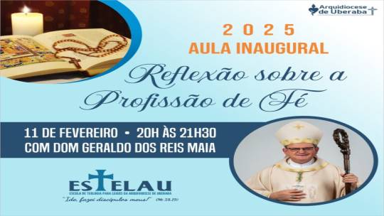Dom Geraldo Maia fará Aula Magna da Escola de Teologia para Leigos da Arquidiocese de Uberaba