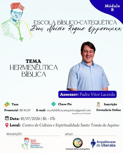 Escola Bíblico-Catequética Dom Aloísio Roque Oppermann abre inscrições para o Módulo B