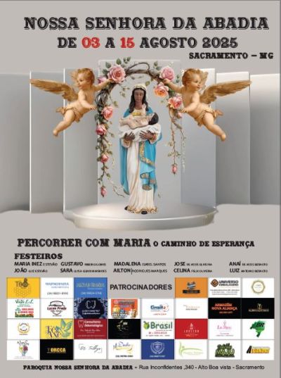 Festa de Nossa Senhora da Abadia em Sacramento renova tradição e esperança em 2025