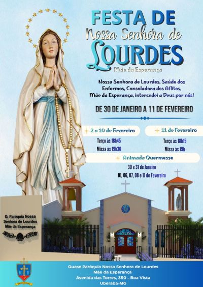 Festa de Nossa Senhora de Lourdes renova a esperança e a fé em Uberaba