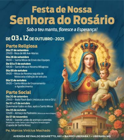 Festa de Nossa Senhora do Rosário: Sob o manto da padroeira, uma jornada de fé e comunidade em Uberaba