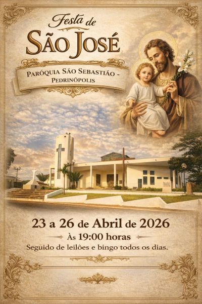 Festa de São José reúne fiéis em Pedrinópolis