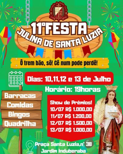 Festa Julina de Santa Luzia: Fé, Alegria e Tradição em Uberaba