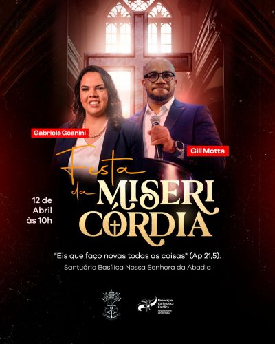 Fiéis são convidados para a Festa da Misericórdia no Santuário da Abadia