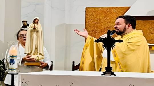 Frei Luís Fernando toma posse na Paróquia Nossa Senhora de Fátima