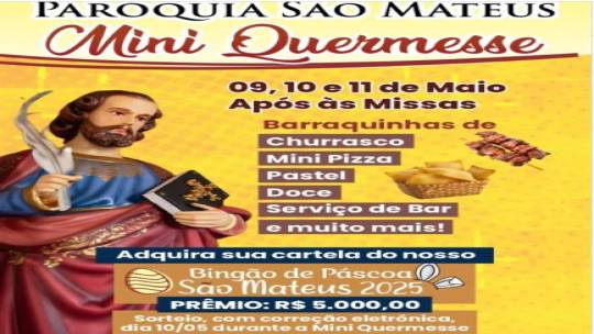 Mini Quermesse de São Mateus: diversão, solidariedade e família