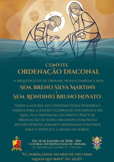Ordenação Diaconal fortalece a missão evangelizadora da Arquidiocese de Uberaba