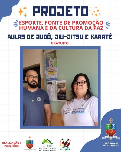 Paróquia da Ressurreição promove projeto esportivo voltado à formação humana e cultura da paz