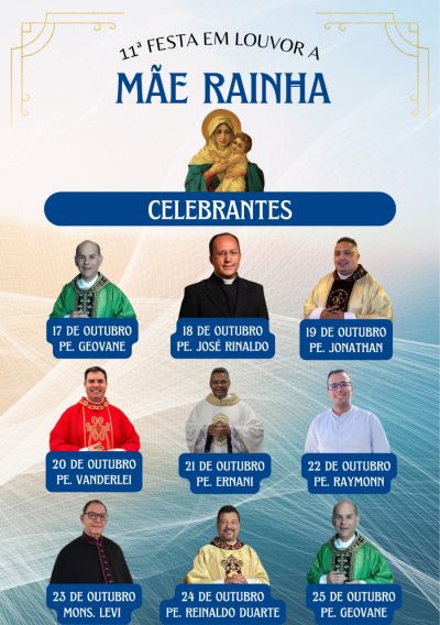 Paróquia Mãe Rainha de Araxá celebra 11ª festa em honra da padroeira com programação religiosa e social