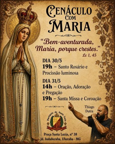Paróquia Santa Luzia promove “Cenáculo com Maria” em Uberaba