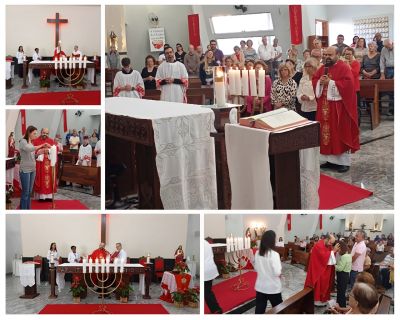 Pentecostes reúne fiéis na Paróquia São Benedito em manhã de fé e simbolismo