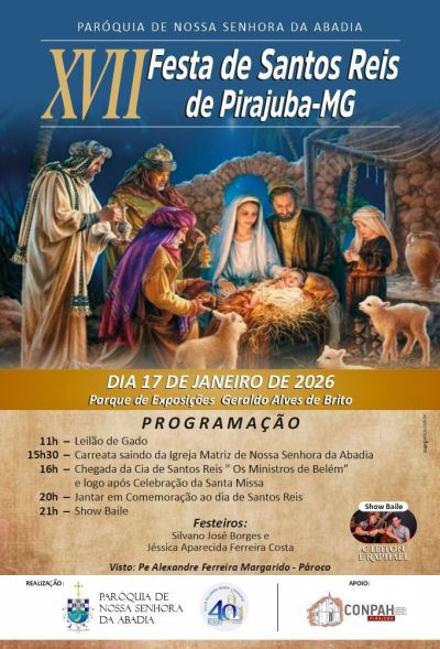 Pirajuba celebra tradição e fé na XVII Festa de Santos Reis