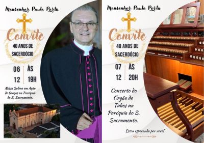 Quatro décadas de dedicação: Uberaba celebra o sacerdócio de Monsenhor Paulo Porta