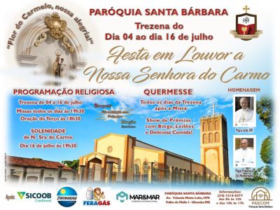 Trezena em Louvor a Nossa Senhora do Carmo une fé e comunidade