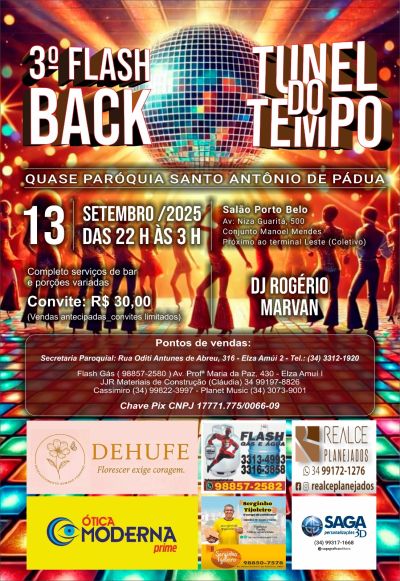 Túnel do Tempo: Noite de Flashback e Solidariedade na Paróquia Santo Antônio de Pádua